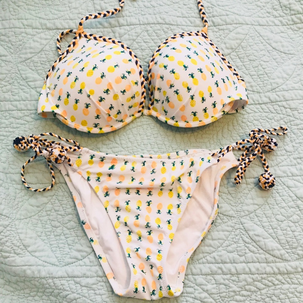 VS Pineapple Bikini NWOT